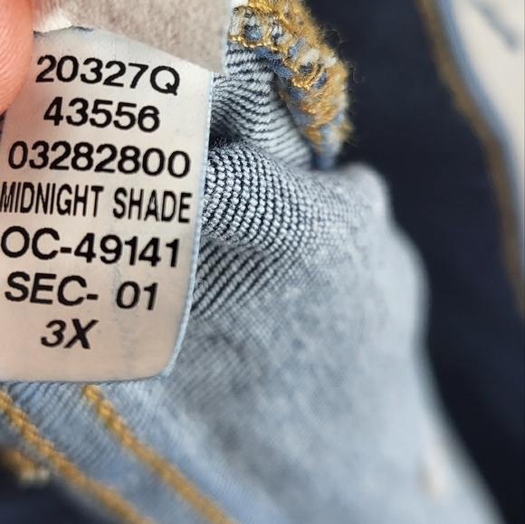 Spanx Pull On High Rise Flare Shapewear Jeans Midnight Shade Blue 3X Petite - Picture 12 of 12